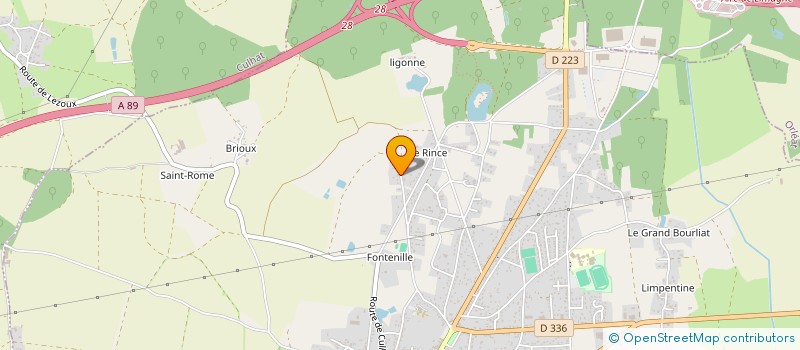 localisation de l'entreprise GAEC DES ROZIERS à LEZOUX