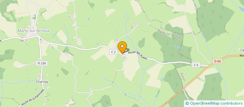 localisation de l'entreprise GAEC DES RUEES à MARLY-SUR-ARROUX