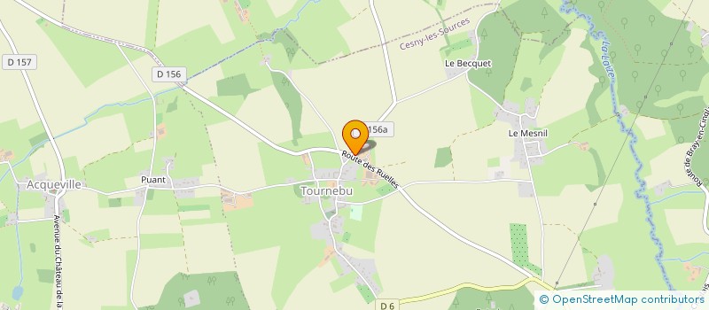 localisation de l'entreprise GAEC DES RUELLES à CESNY-LES-SOURCES