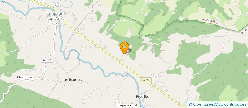 localisation de l'entreprise GAEC DES SALENQUES à LES BORDES-SUR-ARIZE