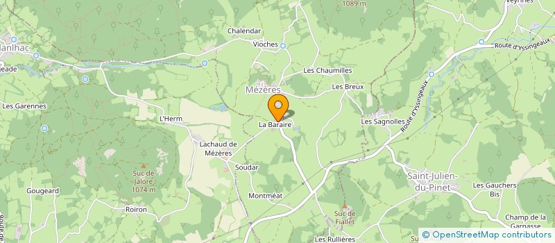 localisation de l'entreprise GAEC DES SANGLIERS à MEZERES