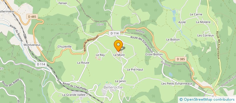 localisation de l'entreprise GAEC DES SAPINS  BELLEROCHE