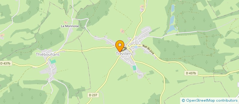 localisation de l'entreprise GAEC DES SAPINS à TREVILLERS