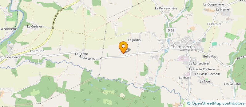 localisation de l'entreprise GAEC DES SAUGES à SAINT-BOMER-LES-FORGES