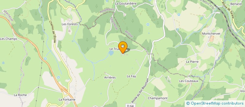 localisation de l'entreprise GAEC DES SAVEURS DU TRUCHET à MACHEZAL