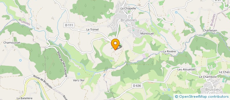 localisation de l'entreprise GAEC DES SERRES FLEURIES  BRULLIOLES