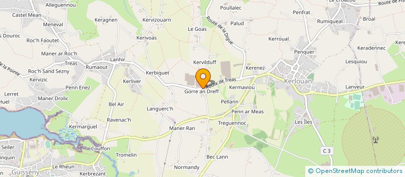 localisation de l'entreprise GAEC DES SERRES FLORALES à KERLOUAN