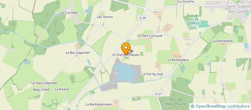 localisation de l'entreprise GAEC DES SIX CHEMINS à VALLONS-DE-L'ERDRE
