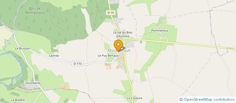 localisation de l'entreprise GAEC DES SIX VERGERS à MONTS-SUR-ORNE
