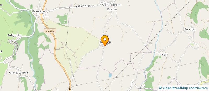 localisation de l'entreprise GAEC DES SOUNAILLES à SAINT-PIERRE-ROCHE