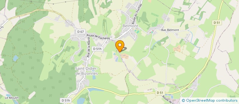 localisation de l'entreprise GAEC DES SOURCES à BELMONT
