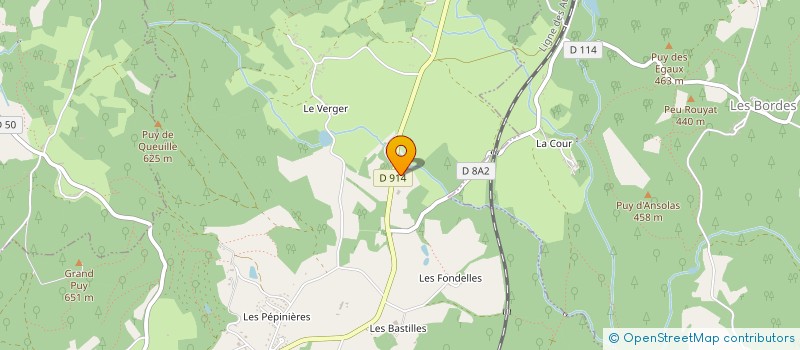 localisation de l'entreprise GAEC DES SOURCES  LA JONCHERE-SAINT-MAURICE