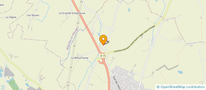 localisation de l'entreprise GAEC DES SYLPHES à SAINT-LEGER-SOUS-CHOLET