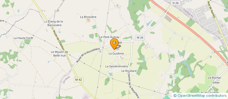 localisation de l'entreprise GAEC DES TAILLIS à ORVAULT