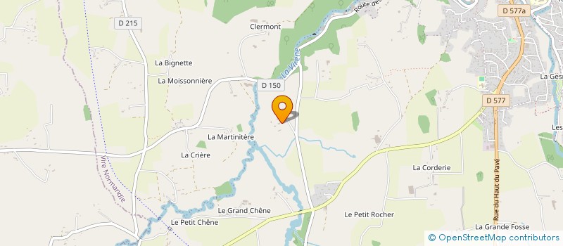 localisation de l'entreprise GAEC DES TANNIERES à VIRE-NORMANDIE