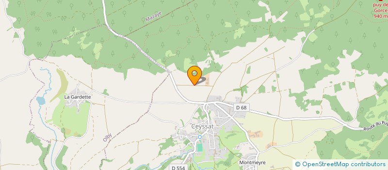 localisation de l'entreprise GAEC DES TAVERNES à CEYSSAT