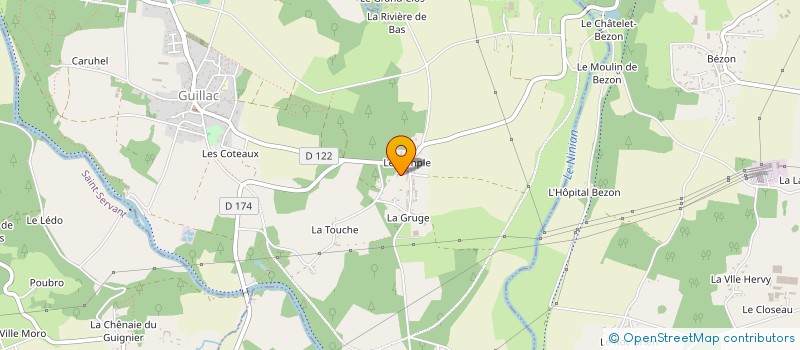 localisation de l'entreprise GAEC DES TEMPLIERS à GUILLAC