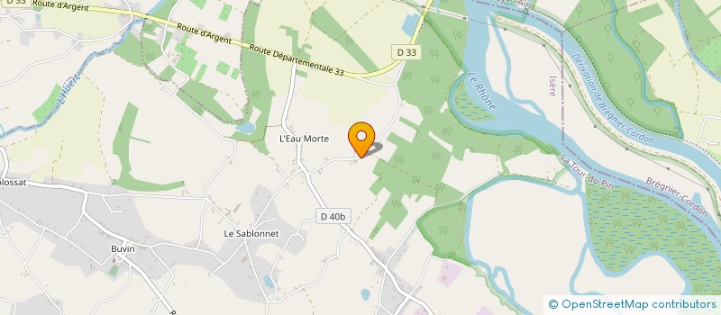 localisation de l'entreprise GAEC DES TERRES BASSES à LES AVENIERES VEYRINS-THUELLIN