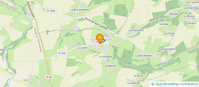 localisation de l'entreprise GAEC DES THOMAS à CLECY