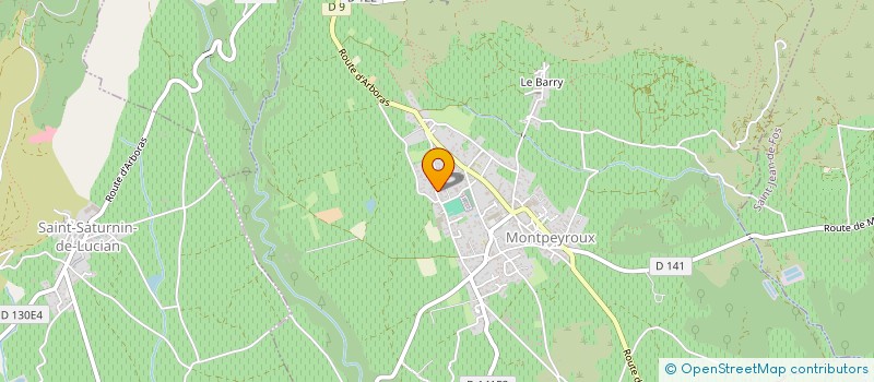 localisation de l'entreprise GAEC DES TIEULIERES à MONTPEYROUX