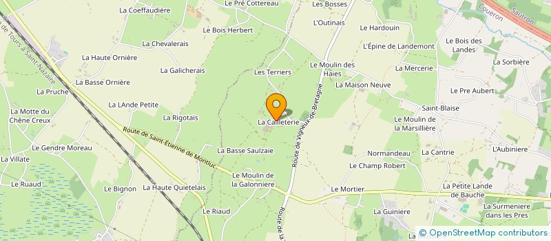 localisation de l'entreprise GAEC DES TILLEULS à COUERON
