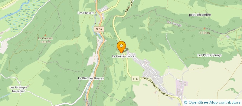 localisation de l'entreprise GAEC DES TONNIERES à LES FOURGS