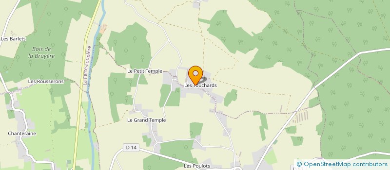 localisation de l'entreprise GAEC DES TOUCHARDS à LA FERTE LOUPIERE