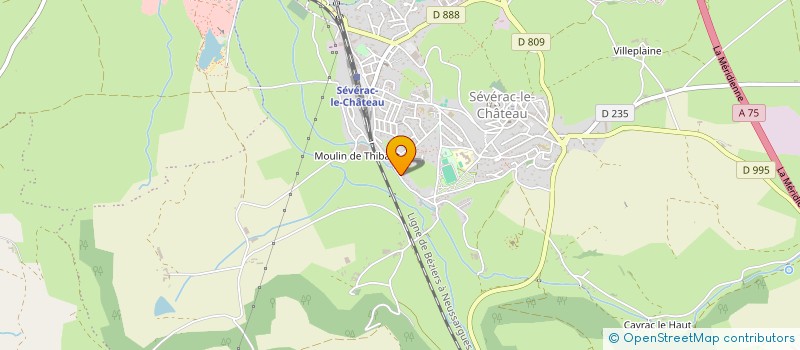 localisation de l'entreprise GAEC DES TOURETTES à SEVERAC D'AVEYRON