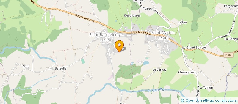 localisation de l'entreprise GAEC DES TOURNELLES à SAINT-BARTHELEMY-LESTRA