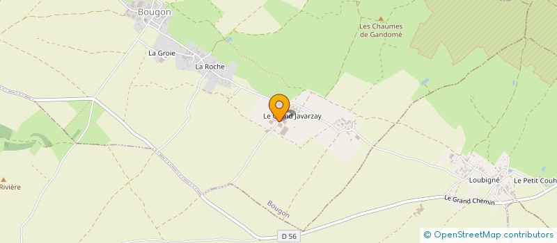 localisation de l'entreprise GAEC DES TREIZE OUCHES  BOUGON