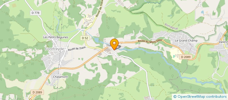 localisation de l'entreprise GAEC DES TREIZE VENTS à SAINT-GENES-CHAMPANELLE