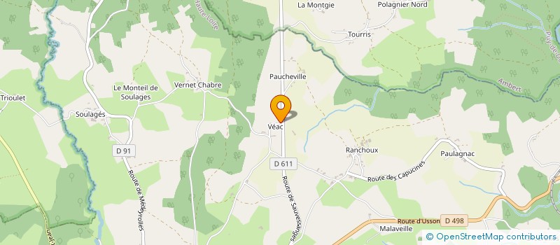 localisation de l'entreprise GAEC DES TRIFOLES II  JULLIANGES