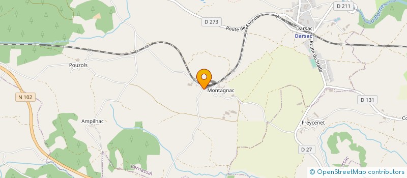 localisation de l'entreprise GAEC DES TROIS CANTONS à VERNASSAL