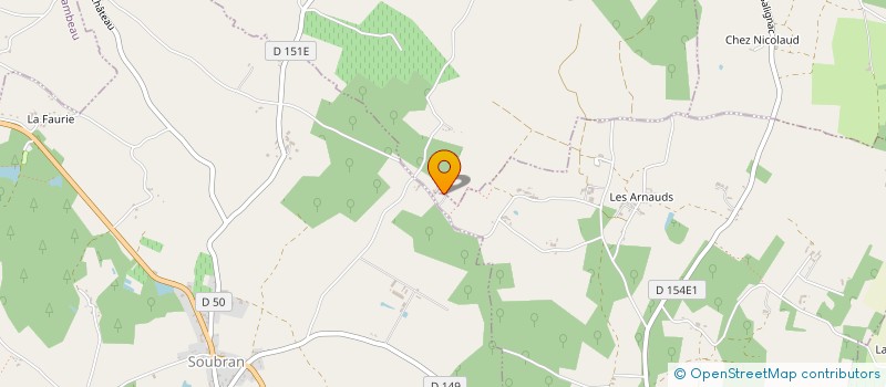 localisation de l'entreprise GAEC DES TROIS CHENES à ALLAS-BOCAGE