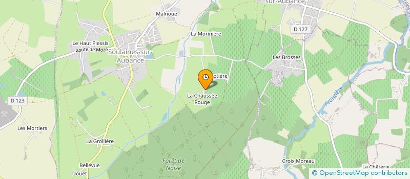 localisation de l'entreprise GAEC DES TROIS CHENES  SOULAINES-SUR-AUBANCE