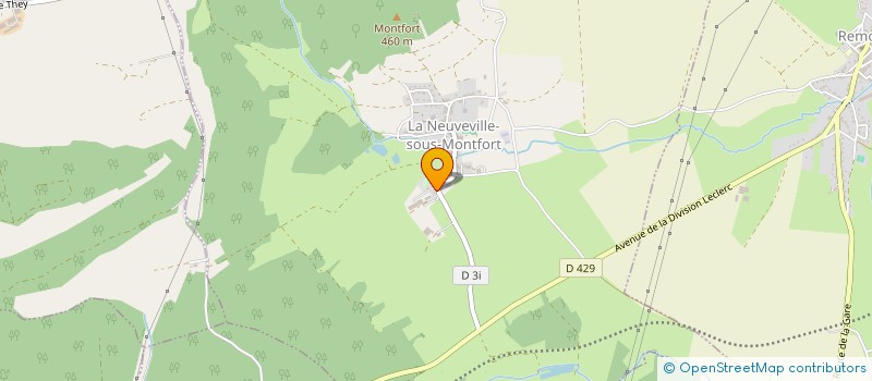 localisation de l'entreprise GAEC DES TROIS COULEURS  LA NEUVEVILLE-SOUS-MONTFORT