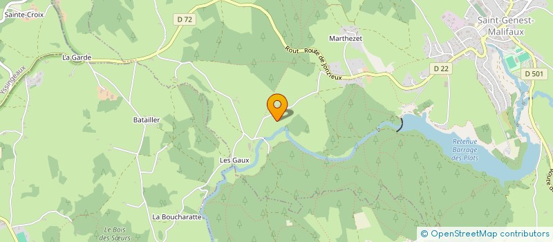 localisation de l'entreprise GAEC DES TROIS ETANGS à SAINT-REGIS-DU-COIN
