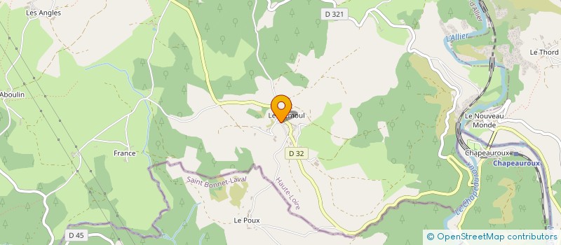 localisation de l'entreprise GAEC DES TROIS MONTS à SAINT-CHRISTOPHE-D'ALLIER