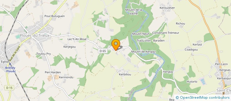 localisation de l'entreprise GAEC DES TROIS PETITS COCHONS à PLOUEC-DU-TRIEUX