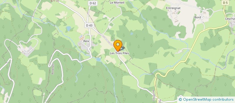 localisation de l'entreprise GAEC DES TROIS PILES à ARRENES