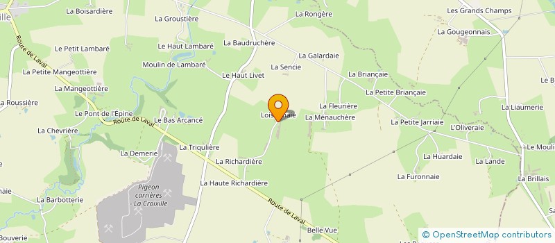 localisation de l'entreprise GAEC DES TROIS SAVEURS  LA CROIXILLE