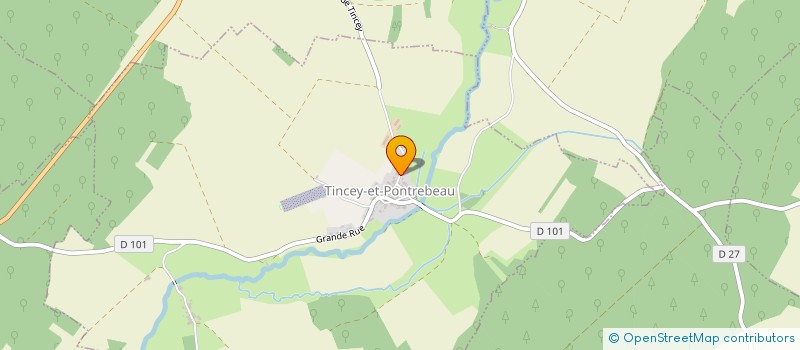 localisation de l'entreprise GAEC DES TROIS TILLEULS  TINCEY-ET-PONTREBEAU