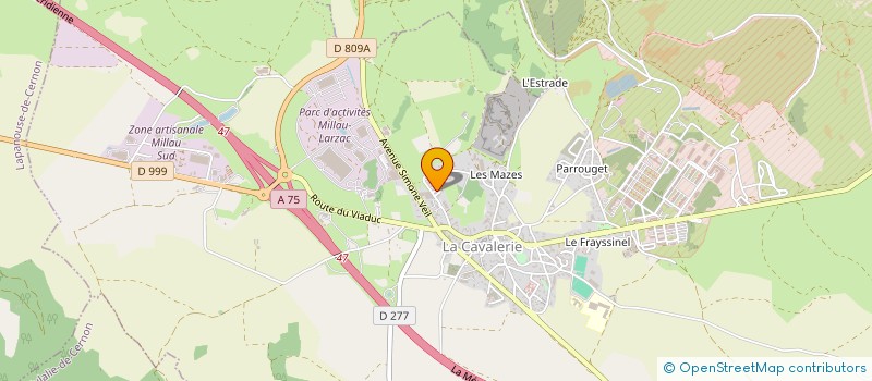 localisation de l'entreprise GAEC DES TRONQUIERS  LA COUVERTOIRADE