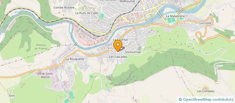 localisation de l'entreprise GAEC DES TRUELS DU LARZAC  MILLAU