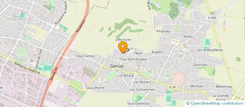 localisation de l'entreprise GAEC DES TUILERIES  GENAS