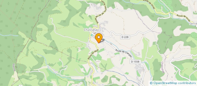localisation de l'entreprise GAEC DES URSULES à CHASSELAY