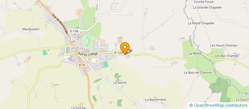 localisation de l'entreprise GAEC DES VALLEES à LANDIVY
