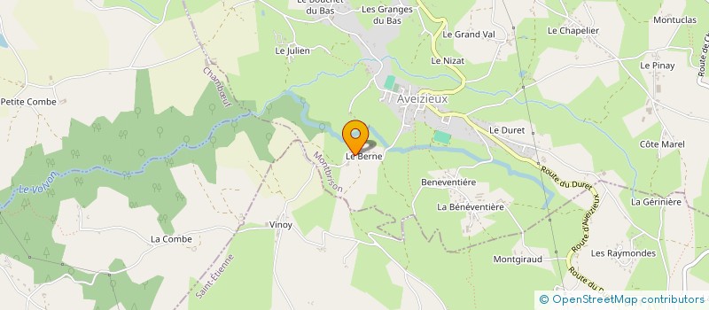 localisation de l'entreprise GAEC DES VALLONS à AVEIZIEUX