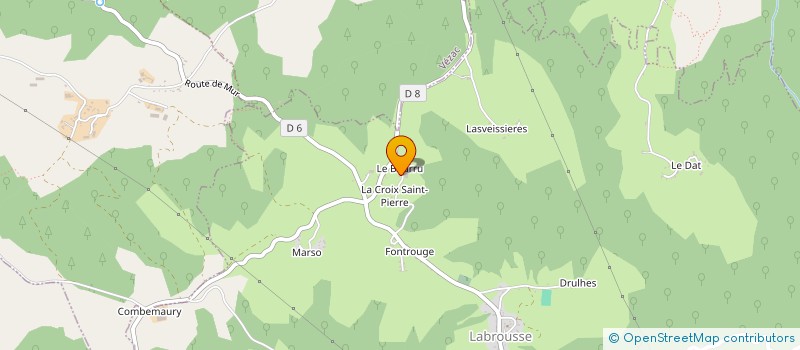 localisation de l'entreprise GAEC DES VALLONS à LABROUSSE