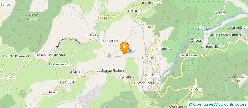 localisation de l'entreprise GAEC DES VAURES à SAINT-CHRISTO-EN-JAREZ